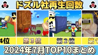 ✂️ ７月のドズル社がまるわかり！再生回数ランキングTOP10👑ぎゅっとまとめ【ドズル社】【ドズル/ぼんじゅうる/おんりー/おらふくん/おおはらMEN】【切り抜き】【2024】