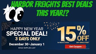 Harbor Freight New Year, new sale 2025!