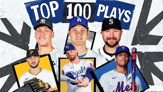 MLB's Top 100 Plays + Moments of 2025! (Ft. highlights from Shohei Ohtani, Aaron Judge & MORE)