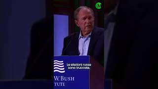 Bush condanna la “BRUTALE INVASIONE” dell’IRAQ (ma voleva dire altro)