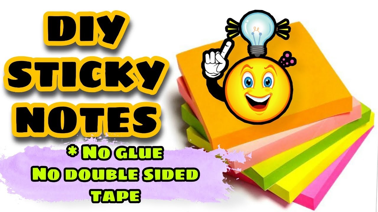 HOW TO MAKE STICKY NOTES AT HOME IN LOCKDOWN / HOW TO MAKE STICKY NOTES ...