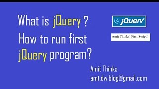 jQuery Tutorial: How to run first jQuery program on local machine?