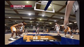 NCAA March Madness 2005 PS2 | Tennessee vs Stanford | Maui Invitational Quarterfinal