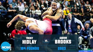 Trent Hidlay vs Aaron Brooks - 184 lb Semifinals  - 2023 NCAA Championship