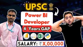 6 Years Gap 😲 | How he cracked a job as FRESHER | UPSC to Data Analyst