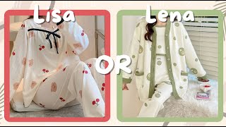 Lisa or Lena || (dresses and clothes❤️) #Lisa #lena #kawaii #thisorthat