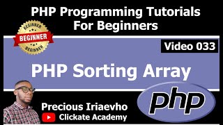 033 - PHP Sorting Array | PHP Tutorial for Beginners Full Course