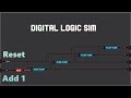 4-Bit Binary Counter in Digital Logic Sim #digitallogic