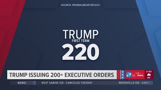 Trump issuing over 200 executive orders in first days of presidency