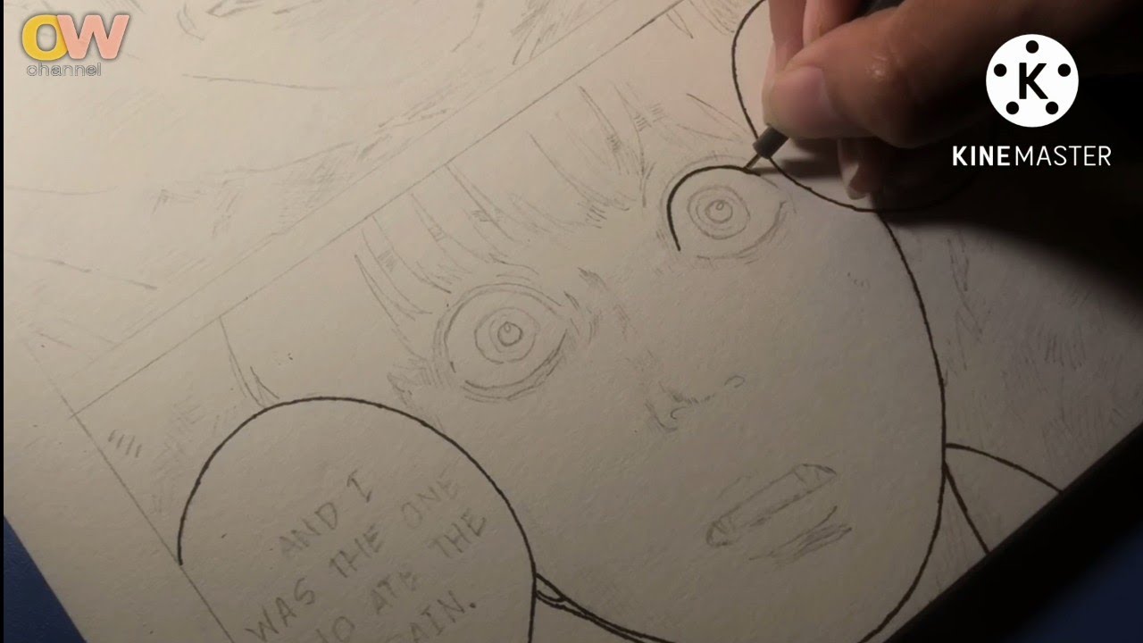 Inking Manga Panel Youtube