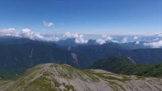 【南アルプス空撮動画１ 】赤石岳・富士山の展望を楽しむ　「丸山からの風景」