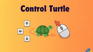Easy Python Turtle |Keyboard & Mouse Event Controls | Learn Python Visually