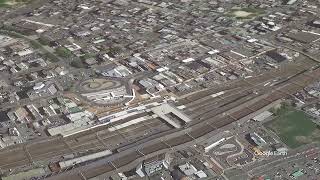 Google Earth　徳山駅（山口県）山陽新幹線