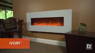 Touchstone 80008 - Onyx Electric Fireplace - (Mirror) - 50 Inch Wide – On Wall Hanging