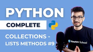 Collections in Python - Lists [Methods] - Complete Python Playlist