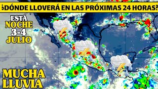 ALERTA AHORA 🔴 ¿Dónde lloverá en el país en las próximas 24 horas?