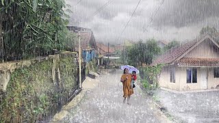 Brutal Thunderstorm Ravages Red Soil Village, Nonstop Lightning and Chaos! ⚡🌩️