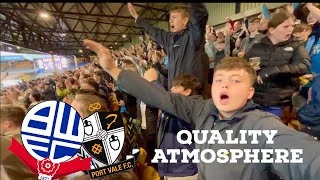INCREDIBLE ATMOSPHERE AND LIMBS AT BOLTON WANDERERS 1-0 PORT VALE !!! BWFC V PVFC | VLOG |