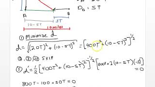 Optimization   Two Cars, Minimum Distance