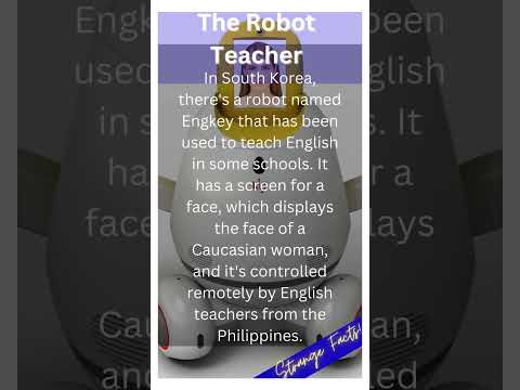 Strange school facts: ROBOT TEACHER #teachers #fact #classroomstrategies #strangerthings