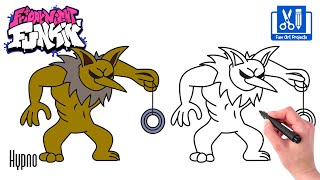 How To Draw HYPNO (LULLABY) | Friday Night Funkin (FNF) - Draw Game Characters Step By Step