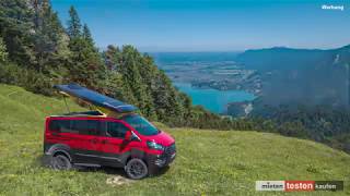 Ford Custom Nugget Red \u0026 Black mit Allrad und OpenSky auf dem Herzogstand