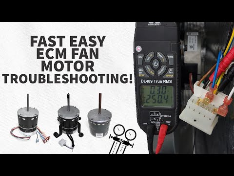 How do you check the windings of an ECM motor?