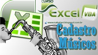 CCB cadastro de Músicos Excel VBA avançado