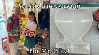 #348 Resin Heart Photo Frame For Mr. Glitz And My 30th Anniversary