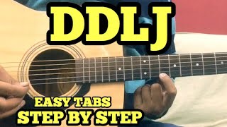 DDLJ Guitar Tabs/Lead Lesson | SINGLE STRING | Tujhe Dekha To ye Jana Sanam | Easy Beginner Songs