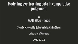 Analyzing eye-gaze data with finite mixture models