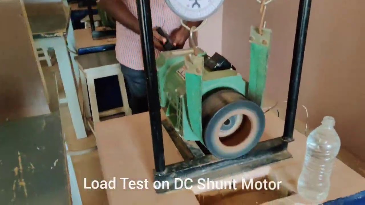 Load Test On Dc Shunt Motor Electrical Engineering Lab Mechanical