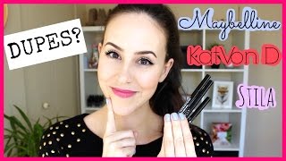 Best Eyeliner? Maybelline Master Precise VS Kat Von D Tattoo and Stila Stay All Day Eyeliner