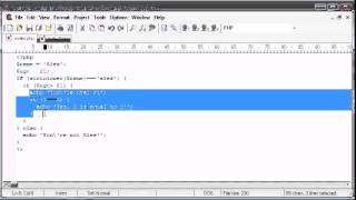 Beginner PHP Tutorial 8 Indentation