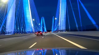 Rockland Drive: Tappan Zee Bridge (Mario Cuomo) Nanuet to Tarrytown on the New York State Thruway