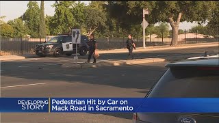 Person Struck By Car On Mack Road In Sacramento