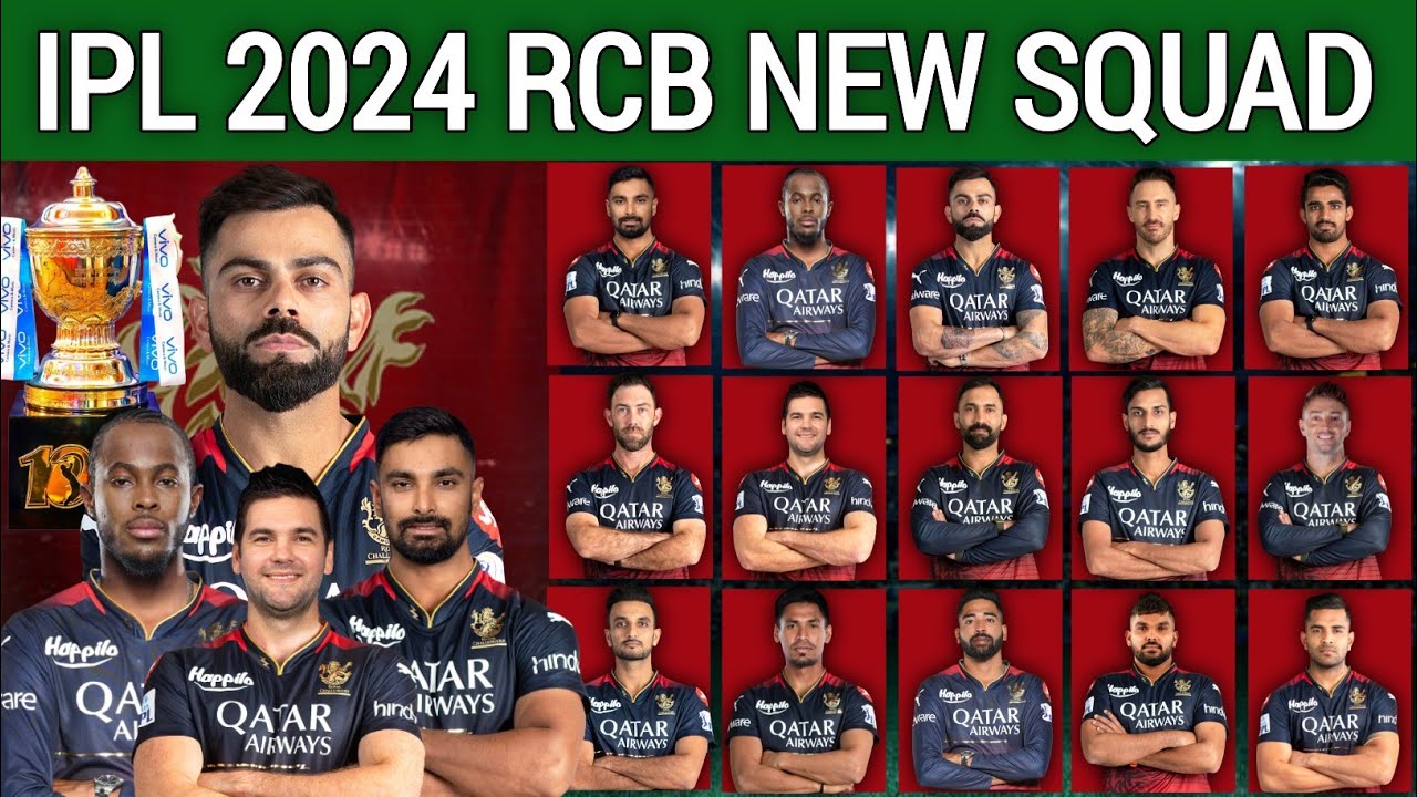 IPL 2024 | Royal Challengers Bangalore Full Squad | RCB Full Squad 2024 ...