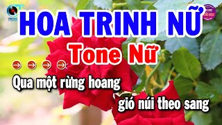 Hoa Trinh Nữ Karaoke Tone Nữ Nhạc Sống Beat Chuẩn Nhất | Karaoke Tuyển Chọn
