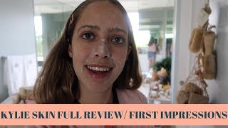 UNBOXING KYLIE SKIN / FIRST IMPRESSIONS AND PRODUCT REVIEW