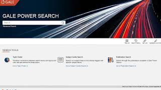 Finding Academic Articles in Gale