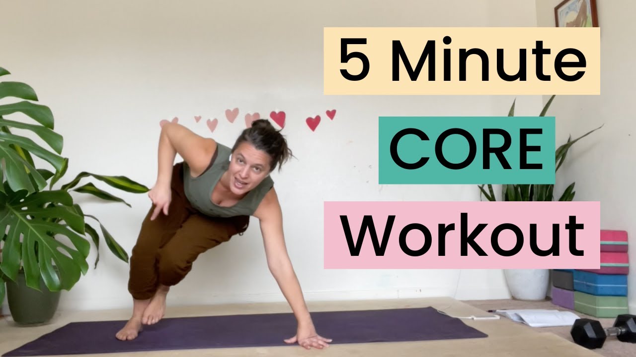 5 Minute Workout For Your Core Youtube
