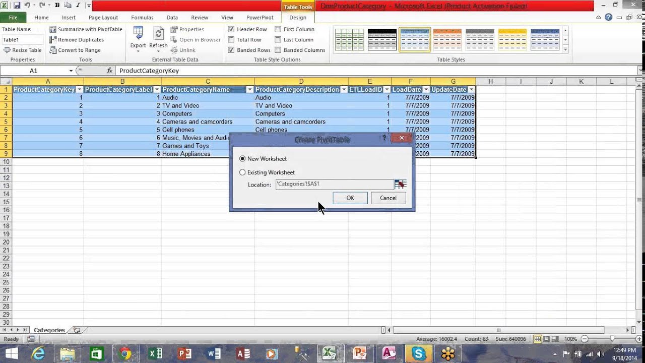 Microsoft Powerpivot Tutorial Youtube