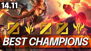 OVERPOWERED Champions In 14.11 for FREE LP - BEST CHAMPS to MAIN for Every Role