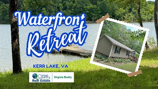 Private Kerr Lake waterfront home with a dock for sale!