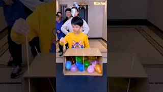 CHALLENGE TUSUK BALON🎈💥🤯 #FamilyChallenge #FamilyFun #shorts #funny