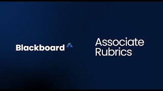 Rubric Association in Blackboard