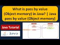 What is pass by value (Object memory) in Java? | Java pass by value (Object memory) | Java Tutorial