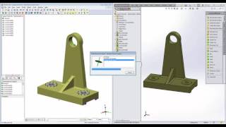 FEA Optimization of a Solidworks Bracket with SimWIse
