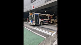 しずてつジャストライン  静岡200か424  日デ  KL-UA452MAN(丸子)  80丸子線  丸子営業所発車時放送　※2024年4月撮影