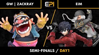 【EPI Day1】準決勝 GW|Zackray vs Eim【スマブラSP】